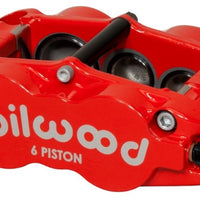 Wilwood Caliper-Narrow Superlite 6R-RH - Red 1.62/1.12/1.12in Pistons 1.10in Disc