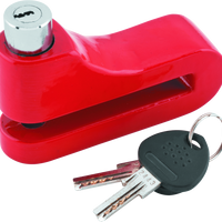 Bully Lock Disc Lock 10mm - Red