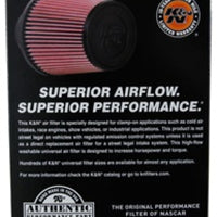 K&N Universal Rubber Filter 3 1/2inch ID FLG / 6inch Base / 4-5/8inch Top / 6inch Height