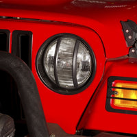 Rugged Ridge Headlight Bezels Black 97-06 Jeep Wrangler