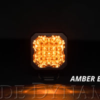 Diode Dynamics Stage Series C1 LED Pod Sport - Yellow Wide Standard ABL (Pair)