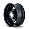 Mayhem 8180 BigRig 24.5x8.25/10x285.75 BP/168mm Offset/220.1mm Hub Rear Black w/ Milled Spokes Wheel