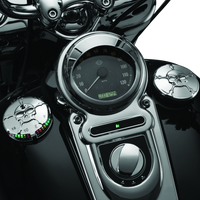 Kuryakyn Zombie Fuel & Battery Gauge Chrome