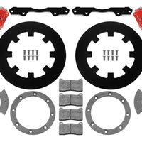 Wilwood 17-21 Can-Am X3RS Red 6-Piston Rear Kit 11.25in - Undrilled Rotors