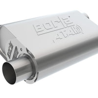 Borla CrateMuffler SBC 283 / 327 / 350 2.5 inch Offset/Center 14in x 4.35in x 9in Oval Muffler