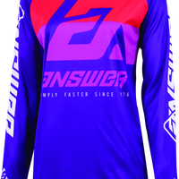 Answer 23 Syncron CC Jersey Purple/White/Red Womens - XS