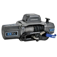 Superwinch 12000 LBS 12V DC 3/8in x 80ft Synthetic Rope SX 12000SR Winch - Graphite