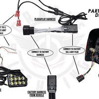 Oracle Plug & Play Wiring Adapter for Jeep Wrangler JL Reverse Lights SEE WARRANTY