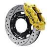 Wilwood 69-74 Porsche 911 Front Superlite Brake Kit 3in MT Drilled & Slotted Face - Yellow