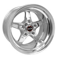 Race Star 92 Drag Star 15x10.00 5x4.75bc 4.50bs Direct Drill Polished Wheel