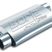 Borla Universal Pro-XS Oval 2in Inlet/Outlet Offset/Offset Notched Muffler