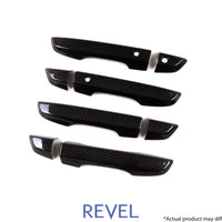 Revel GT Dry Carbon Door Outer Handle Cover (FL/FR/RL/RR) 16-18 Honda Civic - 8 Pieces