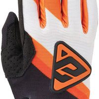 Answer 25 Peak Flo Gloves Black/Hyper Orange/White Youth - Large