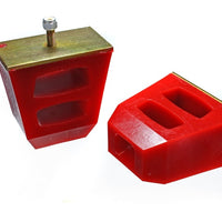 Energy Suspension Universal 4.5in Tall x 4.5in Long x 2.5in Wide Red Bump Stops (2 per set)