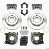 Wilwood Forged Dynalite P/S Park Brake Kit Polished Mopar/Dana 2.36in Off w/Snap Ring Brng