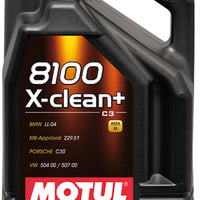 Motul 5L Synthetic Engine Oil 8100 5W30 X-CLEAN Plus