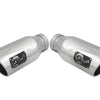 aFe MACH Force-XP 304 SS Single Wall Polished Exhaust Tip Pair 4in Inlet x 6in Outlet x 15in L