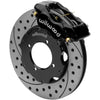 Wilwood Dynalite Front Big Brake Kit 11.00in SRP Drilled & Slotted Rotors - Black