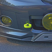 Perrin 08-14 Subaru WRX/STI Tow Hook Kit (Front) - Neon Yellow