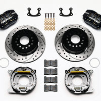 Wilwood Dynapro Dust-Boot P/S Park Brake Kit Drilled Small Ford 2.66in Offset