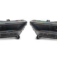 Raxiom 15-17 Ford Mustang 18-20 Mustang GT350 Left Headlight- Blk Housing (Smoked Lens) Box 1 of 2