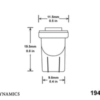 Diode Dynamics 194 LED Bulb SMD2 LED Warm - White (Single)