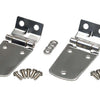 Kentrol 97-06 Jeep Wrangler TJ Hood Hinge Pair - Polished Silver