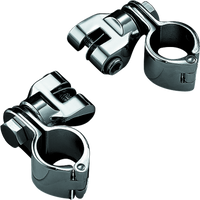 Kuryakyn Peg Mounts With 1-1/4in Magnum Quick Clamps Chrome (Pair)