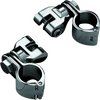 Kuryakyn Peg Mounts With 1-1/4in Magnum Quick Clamps Chrome (Pair)