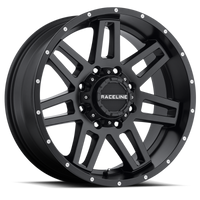 Raceline 931B Injector 16x8in / 8x165.1 BP / 0mm Offset / 125.2mm Bore - Satin Black Wheel