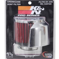 K&N 1.375in Flange ID x 3in OD x 2.5in Height Clamp On Crankcase Vent Filter