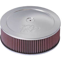 K&N Custom Round Filter 5-1/8in FLG / 11in Dia / 4-3/4in H w/VENT