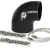 aFe Magnum FORCE CAI Univ. Silicone Coupling Kit (3.5in. ID to 3in. ID) 90Deg. Elbow Reducer - Black