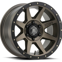 ICON Rebound 17x8.5 5x5 -6mm Offset 4.5in BS 71.5mm Bore Bronze Wheel