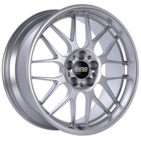 BBS RG-R 18x8.5 5x120 ET22 Diamond Silver Wheel -82mm PFS/Clip Required