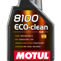 Motul 1L Synthetic Engine Oil 8100 Eco-Clean 0W30 12X1L - C2/API SM/ST.JLR 03.5007 - 1L