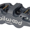 Wilwood Caliper-Aero6-R/H - Black Anodize (.80 Thk Pad) 1.62/1.12/1.12in Pistons 1.25in Disc