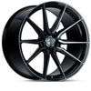 Vossen HF-3 20x9 / 5x114.3 / ET38 / Flat Face / 73.1 - Double Tinted - Gloss Black Wheel