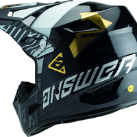 Answer AR3 Ronin Helmet Black/White/Gold - Small