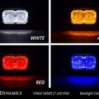 Diode Dynamics Stage Series 2 In LED Pod Sport - White Combo Standard WBL (Pair)