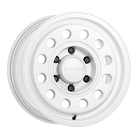 Nomad N501SA Convoy 15x7in / 6x139.7 BP / -10mm Offset / 107.95mm Bore - Gloss White Wheel