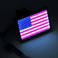 Kuryakyn Freedom Flag LED Hitch Cover Black