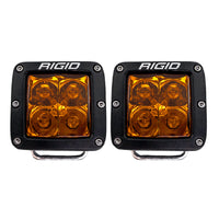 Rigid Industries D-Series Spot w/ Amber PRO Lens (Pair)