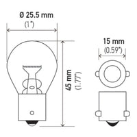 Hella Bulb 1156 12V 27W BA15s S8