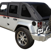 Rampage 2007-2018 Jeep Wrangler(JK) Unlimited Frameless Soft Top Kit - Black Diamond