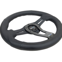 NRG Reinforced Steering Wheel (320mm) w/Carbon Center Spoke