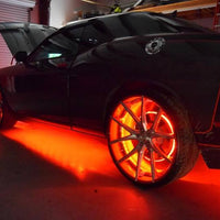 Oracle LED Illuminated Wheel Rings - Double LED - Red SEE WARRANTY