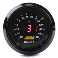 AEM 52mm Boost Digital Gauge -30-50psi