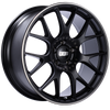 BBS CH-R 20x9 5x120 ET29 Satin Black Polished Rim Protector Wheel -82mm PFS/Clip Required