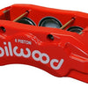 Wilwood Caliper-TX6R- L/H - Red 1.75/1.62/1.62in Pistons 1.38in Disc